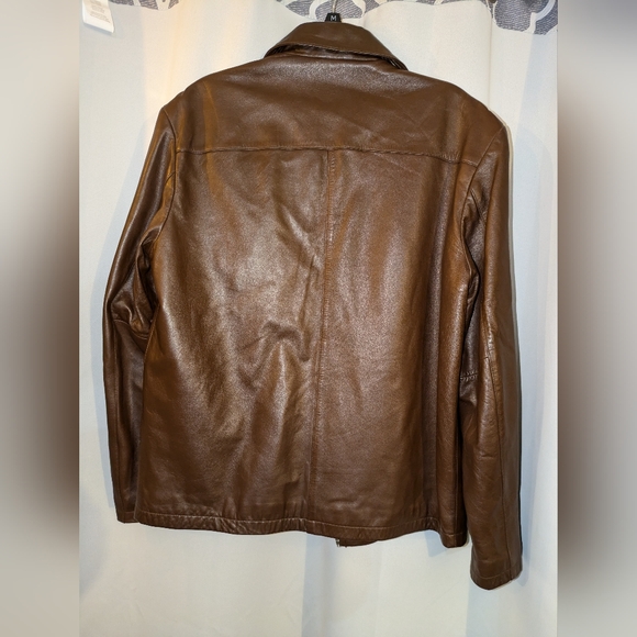 Coach Men's Brown Leather Jacket - 100% leather Size Small - Picture 4 of 10